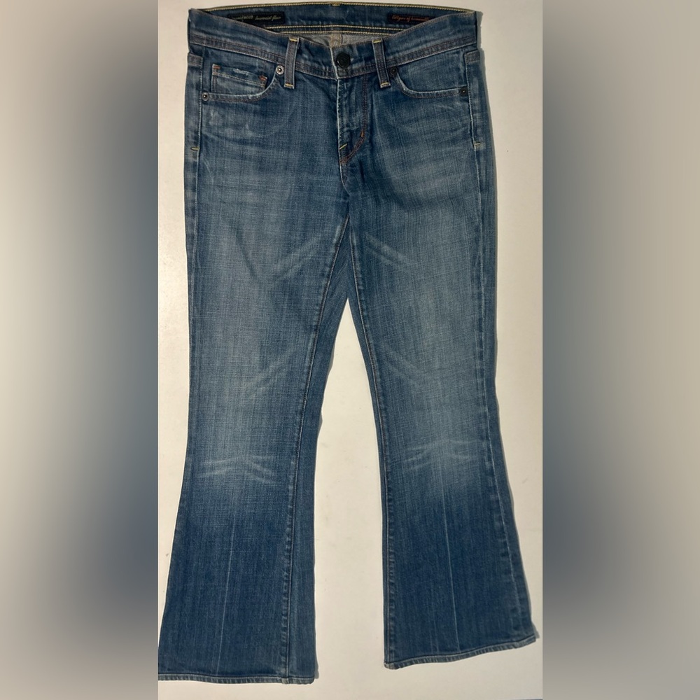 Citizens Of Humanity Low waist Flare Ingrid #002 Stretch Denim Blue Jeans